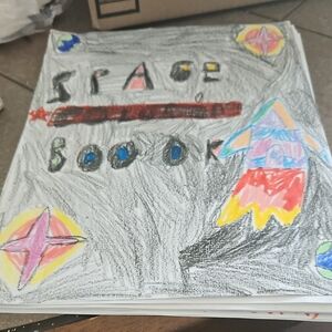 Colorful Space-Themed Art Book